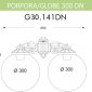 Настенный фонарь уличный Fumagalli GLOBE 300 G30.141.000.WXF1RDN