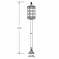 Наземный фонарь Oasis Light 81206 Bl