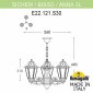 Уличный подвесной светильник Fumagalli Sichem/Anna 3L E22.120.S30.BYF1R
