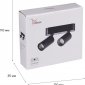 Трековый светильник Reluce 13005-9.3-002UR magnetic LED2x5W BK