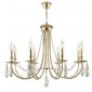 Подвесная люстра Crystal Lux Victoria SP8 Gold/Amber