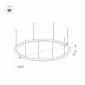 Подвесной светодиодный светильник Arlight SP-Line-Hang-Arc-O3535-D800-65W Warm3000 034004(1)