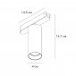 Трековый светодиодный светильник Arte Lamp Rapid A2956PL-1BK