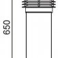 Наземный фонарь Oasis Light BRISBANE 67225-650 Bl