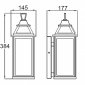 Настенный фонарь уличный Oasis Light W2411 Bl