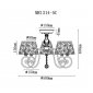 Потолочная люстра Luna MR1314-5C