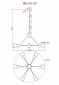 Подвесная люстра MyFar Paulo MR2150-6P