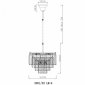 Подвесная люстра Divinare Nova 3001/02 LM-9