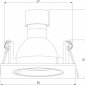 Встраиваемый светильник Elektrostandard 25057/01 a067710