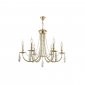 Подвесная люстра Crystal Lux Victoria SP6 Gold/Amber