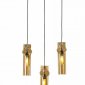 Подвесная люстра AM-Group AM357 AM357-3AMBER