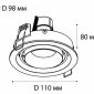 Встраиваемый светильник Italline DE-313 black