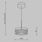 Подвесной светильник Maytoni Dress code MOD348PL-L18BBS3K