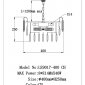 Подвесная люстра Catherine LE9017/400 CH