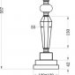 Интерьерная настольная лампа 22-86639TL