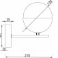 Бра Eurosvet Nuvola 70129/1 латунь