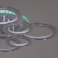 Потолочная светодиодная люстра Reluce 09812-3.3-4+4A WH (RGB)