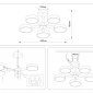 Потолочная светодиодная люстра Ambrella light Comfort LineTech FL4825