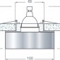 Точечный светильник Downlight DL139CH/Gray