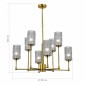 Подвесная люстра ST Luce Gacciolo SL1240.303.08