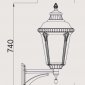 Настенный фонарь уличный Oasis_Light MUNICH 2М 79751М Gb