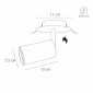 Встраиваемый спот Arte Lamp Cefeo A3214PL-1BK