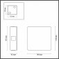 Настенный светодиодный светильник Odeon Light Vista 4259/8WL