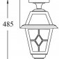 Потолочный светильник уличный Oasis Light FARO lead GLASS 91105A lgG Bl