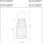 Переносной светодиодный фонарь Lucide Fjara аккумуляторный 250х175 30лм 06801/01/97