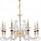 Подвесная люстра Crystal Lux Catarina SP8 V2 Gold/Transparent-Cognac