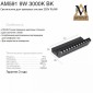 Накладной светильник AM-Group PLAIN GLASSES AM591 9W 3000K BK