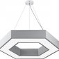 Подвесной светодиодный светильник Geometria ЭРА Hexagon SPO-123-W-40K-045 45Вт 4000К белый Б0050554