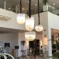 Подвесная люстра DeLight Collection Murano Glass KR0116P-5R/A chrome