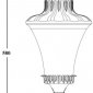 Наземный фонарь Oasis Light ELBA 86404 Bl