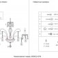 Подвесная люстра Crystal Lux MONICA SP8 GOLD