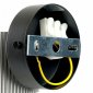 Светильник  настенный Feron HL4580 ARIA 12W, 230V,GX53, серебро + черный IP20