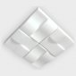Потолочный светодиодный светильник Ambrella light Orbital Parus FP2382 WH 128W D500*500