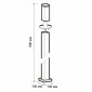 Наземный низкий светильник Jazzway  PGB 01-900 E27 BL IP44