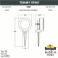 Грунтовый светодиодный светильник Fumagalli Tommy Spike 2M1.001.000.WXD1L