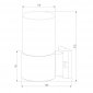 Уличный настенный светильник Elektrostandard Roil 35125/U a055630