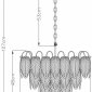 Подвесная люстра Arte Lamp Evie A4052LM-12SG