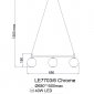 Подвесная люстра Aurore LE7703/6 Chrome