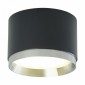 Светильник потолочный Feron Barrel DUET HL459 12W, 230V,GX53, черный + хром IP20