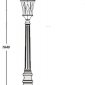 Наземный фонарь Oasis_Light ASTORIA 2M 91411M Bl ромб