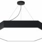 Подвесной светодиодный светильник Geometria ЭРА Hexagon SPO-122-B-40K-066 66Вт 4000К черный Б0050553