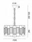 Подвесная люстра Freya Rowena FR5045PL-05G
