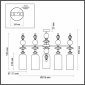 Подвесная люстра Odeon Light Bizet 4855/5C