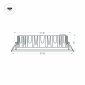 Встраиваемый светильник Arlight LTD-145WH-FROST-16W Day White 110deg