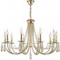 Подвесная люстра Crystal Lux Victoria SP10 Gold/Amber