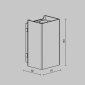 Накладной светильник Maytoni Outdoor Shell O505WL-L3B3K